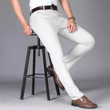 Aidase men suit pants casual office high quality cotton trousers business pants for men wedding party dress social trousers Men's pants aidase-shop
